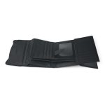 Portofel damă negru din piele naturală, cu închidere magnetică – EVROS PD-1835 - imagine 6