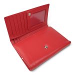 Portofel damă roșu din piele naturală, cu capsă – PD-1973-1ROSU - imagine 4
