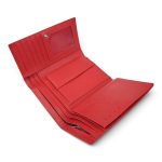 Portofel damă roșu din piele naturală, cu capsă – PD-1973-1ROSU - imagine 5