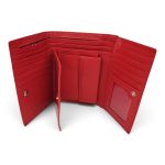 Portofel damă roșu din piele naturală, cu capsă – PD-1973-1ROSU - imagine 7