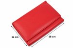 Portofel damă roșu din piele naturală, cu capsă – PD-1973-1ROSU - imagine 8