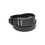 Curea elegantă din piele naturală de vită, închidere automată, 3,5 cm lățime - imagine 6
