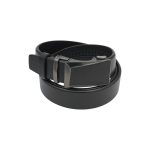 Curea elegantă din piele naturală de vită, închidere automată, 3,5 cm lățime - imagine 2