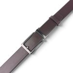 Curea bărbați maro din piele naturală 3,5 cm, automată – 45918-2 - imagine 3