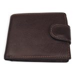 Portofel bărbați negru din piele naturală EVROS PB-372-211, cu închidere magnetică și protecție carduri, 12 × 10 cm