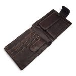 Portofel bărbați maro din piele naturală cu închidere magnetică – PB-8030 - imagine 4
