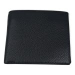 Portofel bărbați negru din piele naturală EVROS PB-372-211, cu închidere magnetică și protecție carduri, 12 × 10 cm