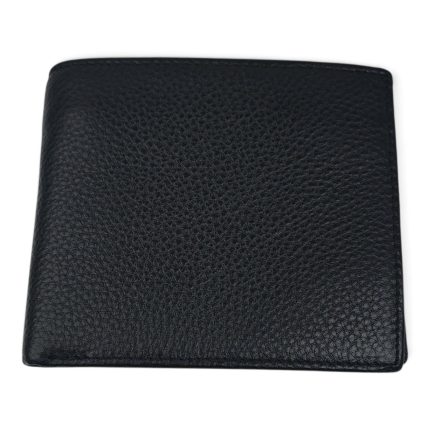 Portofel bărbați negru din piele naturală EVROS PB-372-211, cu închidere magnetică și protecție carduri, 12 × 10 cm