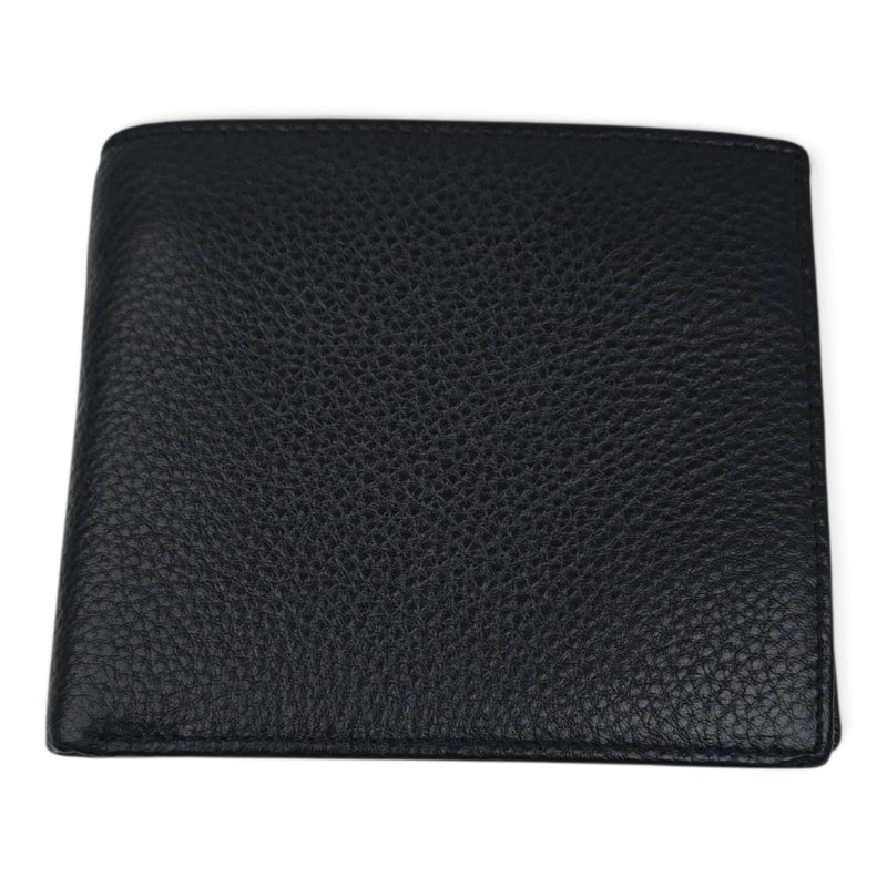 Portofel bărbați negru din piele naturală EVROS PB-372-211, cu închidere magnetică și protecție carduri, 12 × 10 cm