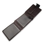 Portofel bărbați maro din piele naturală cu închidere magnetică – PB-8030 - imagine 5