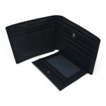 Portofel bărbați negru din piele naturală cu protecție RFID – PB-372-211 - imagine 5