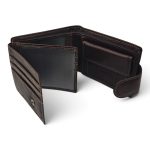 Portofel bărbați maro din piele naturală cu închidere magnetică – PB-8030 - imagine 7