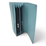 Portofel damă bleu din piele naturală EVROS PD-501-1B - imagine 6