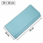 Portofel damă bleu din piele naturală EVROS PD-501-1B - imagine 8