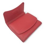 Portofel damă roșu din piele naturală, cu închidere magnetică – EVROS PD-1835 - imagine 2