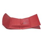 Portofel damă roșu din piele naturală, cu închidere magnetică – EVROS PD-1835 - imagine 6