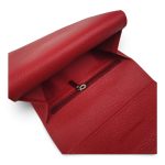 Portofel damă roșu din piele naturală, cu închidere magnetică – EVROS PD-1835 - imagine 8