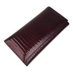 Portofel damă vișiniu din piele naturală lăcuită – PD-AE501-1 - imagine 2