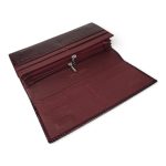 Portofel damă vișiniu din piele naturală lăcuită – PD-AE501-1 - imagine 5