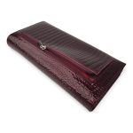 Portofel damă vișiniu din piele naturală lăcuită – PD-AE501-1 - imagine 7