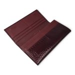 Portofel damă vișiniu din piele naturală lăcuită – PD-AE501-1 - imagine 4