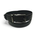 Set cadou bărbați EVROS SC-01 – Curea automată 3,5 cm și portofel din piele naturală, Negru - imagine 9