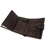 Set cadou barbati maro EVROS SC-02M – Curea 4 cm și portofel din piele naturală, cutie magnetică premium, maro, cutie magnetică premium - imagine 7