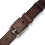 Set cadou barbati maro EVROS SC-02M – Curea 4 cm și portofel din piele naturală, cutie magnetică premium, maro, cutie magnetică premium - imagine 10