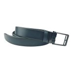 Curea bărbați bleumarin din piele naturală 3,5 cm, automată – 45918-2 - imagine 2