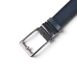 Curea bărbați bleumarin din piele naturală 3,5 cm, automată – 45918-2 - imagine 4