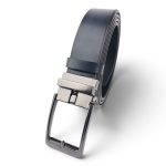 Curea bărbați bleumarin din piele naturală EVROS 45918-2, 3,5 cm, cu cataramă automată