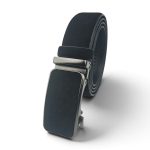 Curea bărbați piele întoarsă neagră EVROS SL26-11 cu cataramă automată