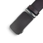 Curea bărbați maro închis din piele naturală, 3,5 cm – EVROS SL26-7 - imagine 3