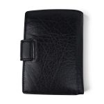 Portofel bărbați din piele naturală neagră PB01-8025, cu închidere magnetică, EVROS