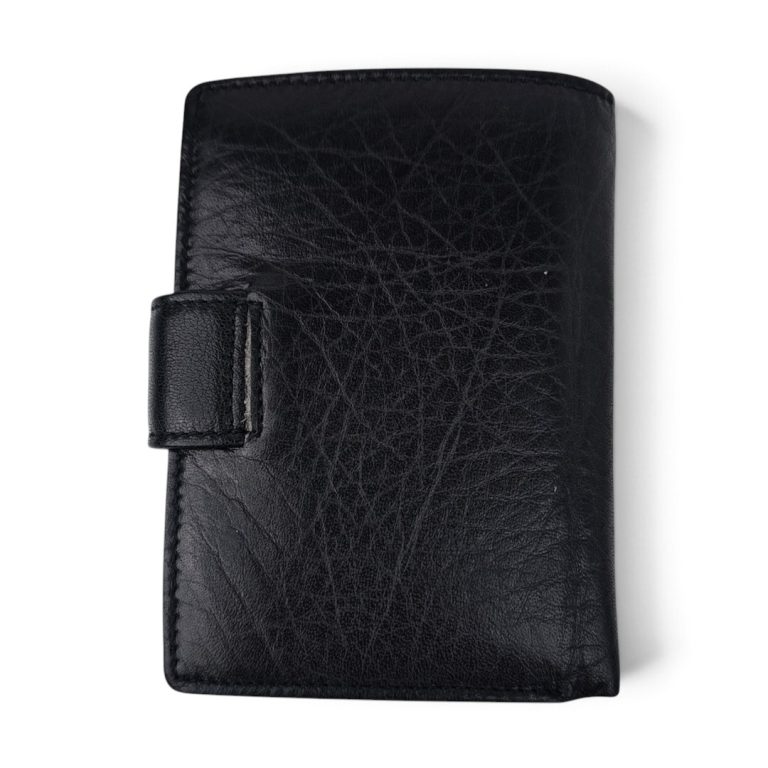 Portofel bărbați din piele naturală neagră PB01-8025, cu închidere magnetică, EVROS