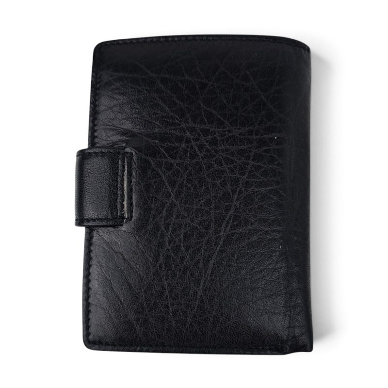Portofel bărbați din piele naturală neagră PB01-8025, cu închidere magnetică, EVROS