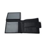 Portofel bărbați din piele naturală neagră, închidere magnetică, RFID – PB03-2098T - imagine 4