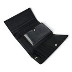 Portofel damă negru din piele naturală, magnetic – PD-A1973 - imagine 6