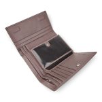 Portofel damă roz pal din piele naturală, magnetic – PD-A1973 - imagine 5